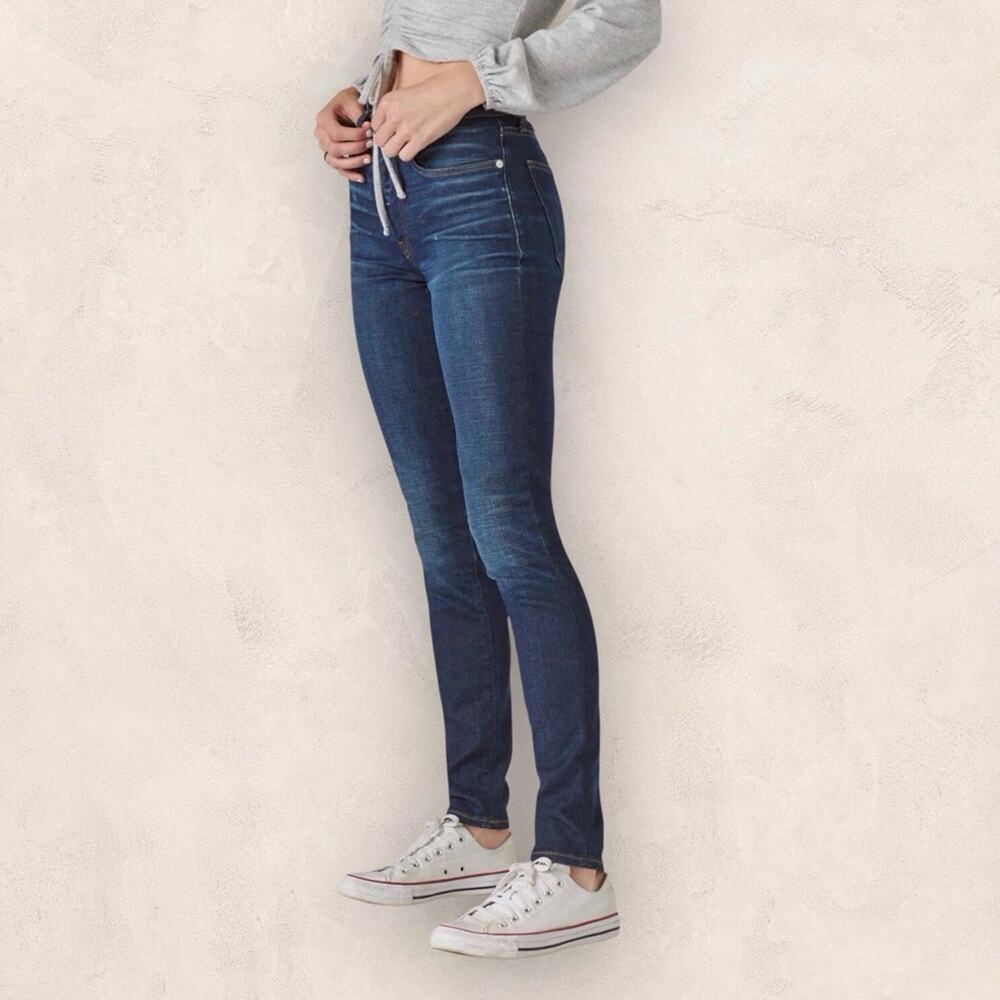 Lucky Brand Skinny Jeans Bridgette Style High Waisted with Distress Size 4/27 - Picture 2 of 10